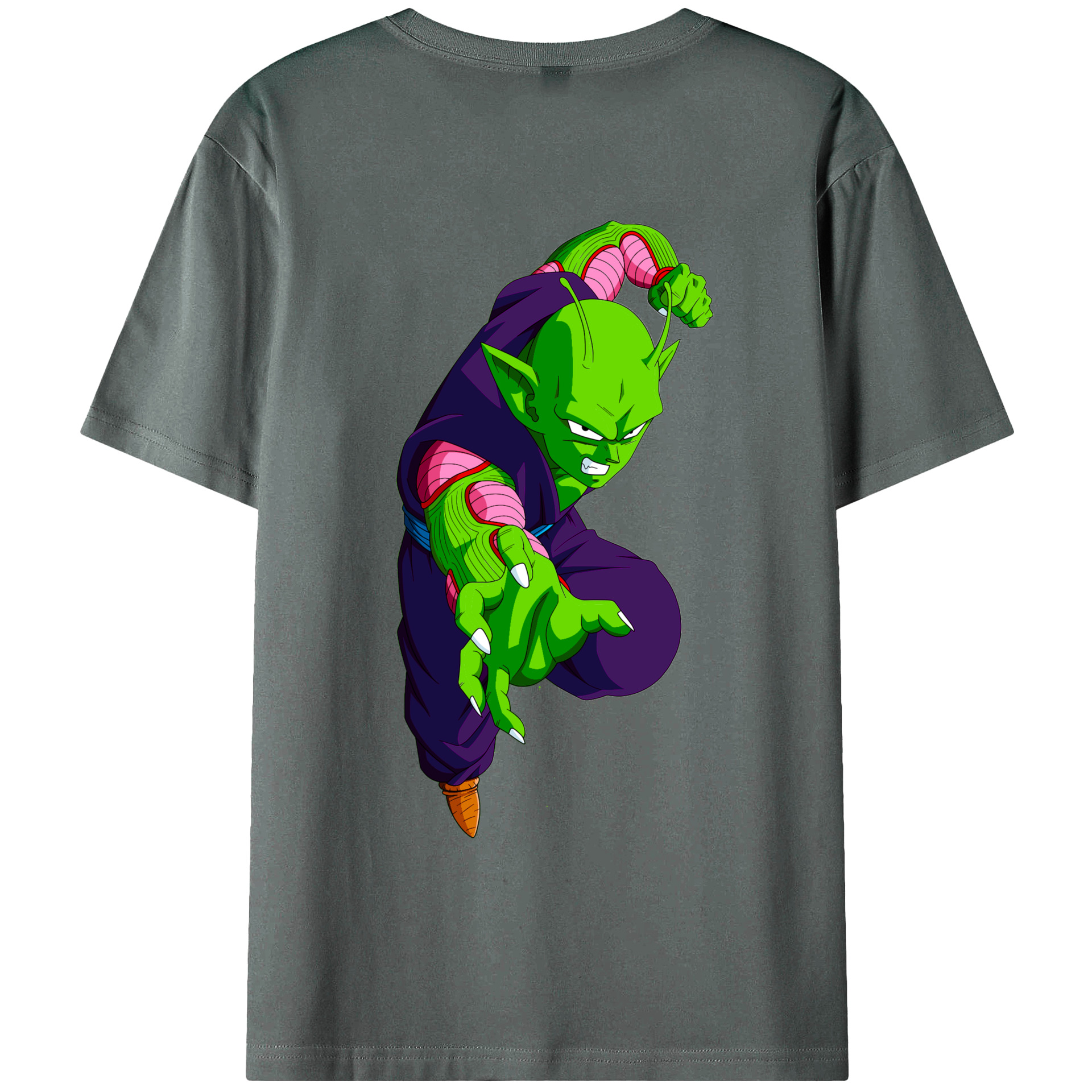 （画像用） ドラゴンボール ピッコロ DRAGON BALL Piccolo 綿100％ メンズ半袖Tシャツ（バックプリント） 通気性